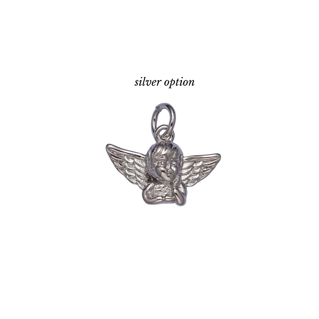 Micro Angel Necklace (Gold or Silver)