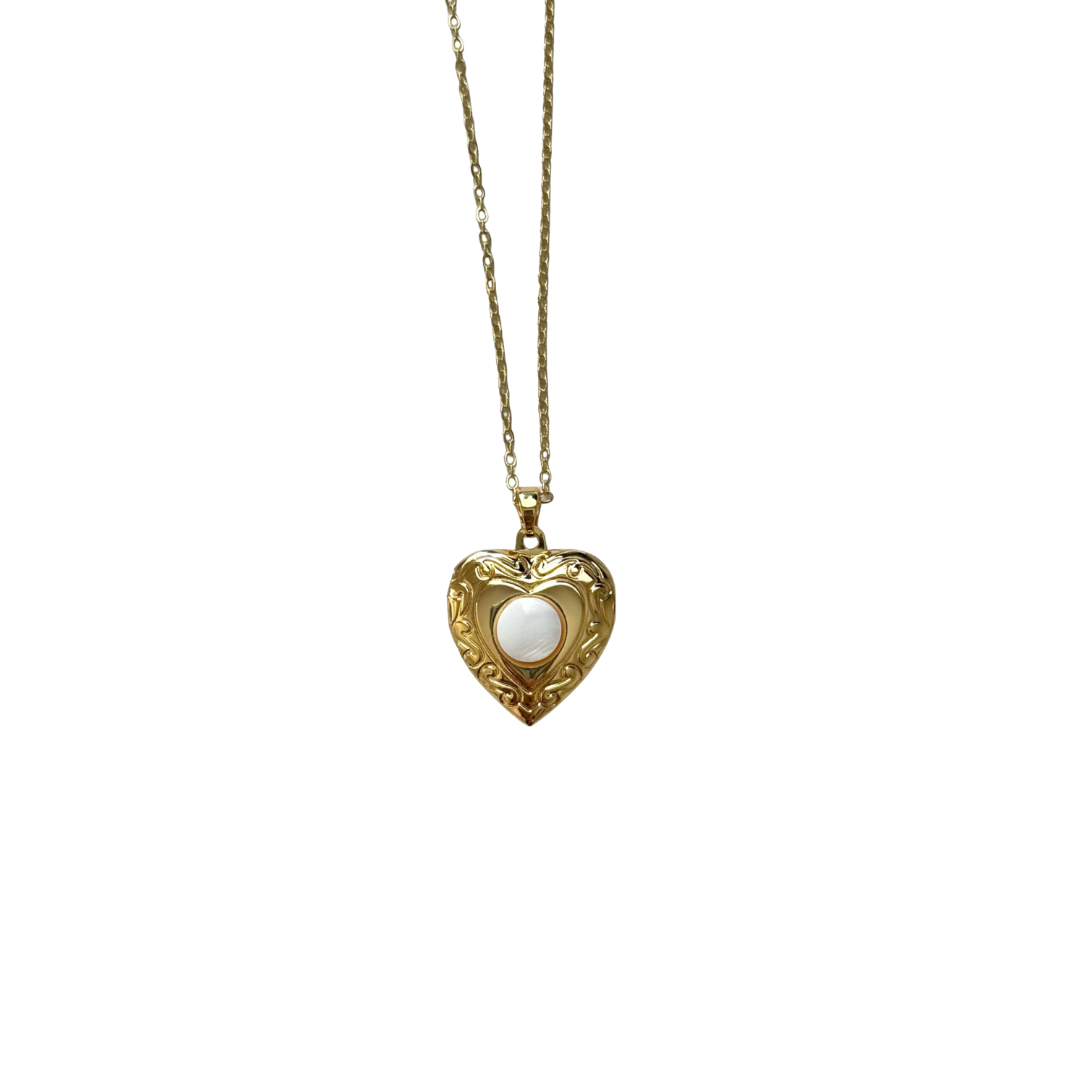 Gold Annora Locket Necklace