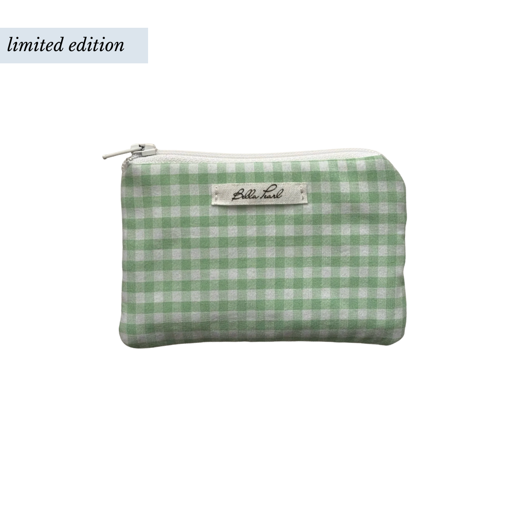 Apple Gingham Coin Pouch