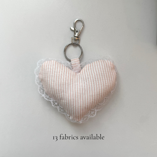 Custom Lace Heart Charm