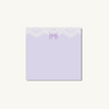 Purple Lace Bow Sticky Notes