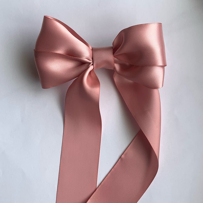 Soft Rose Coraline Hair Bow Clip