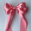 Coral Coraline Hair Bow Clip