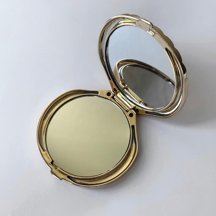 Clara Compact Mirror in Gold