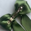 Olive Coraline Hair Bow Clip