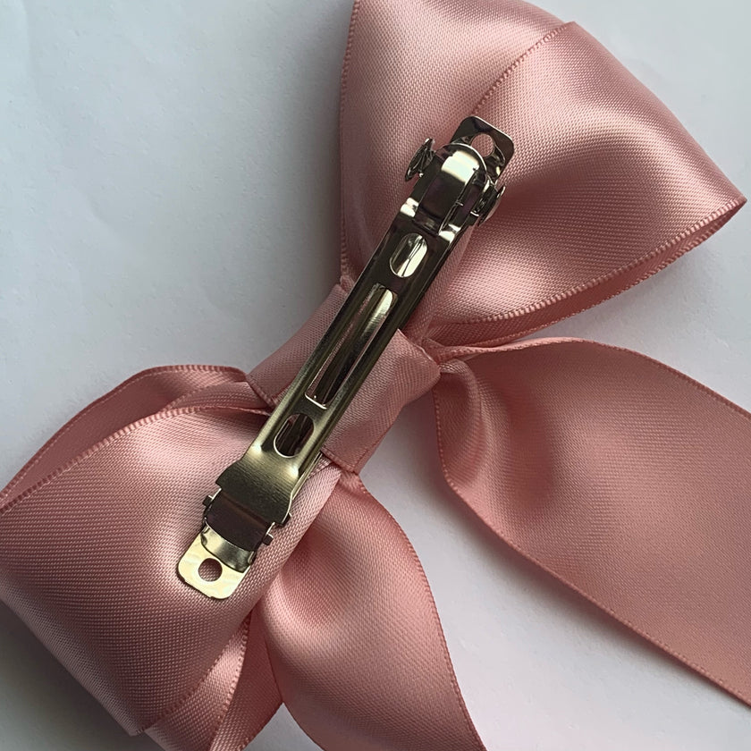 Soft Rose Coraline Hair Bow Clip