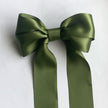 Olive Coraline Hair Bow Clip