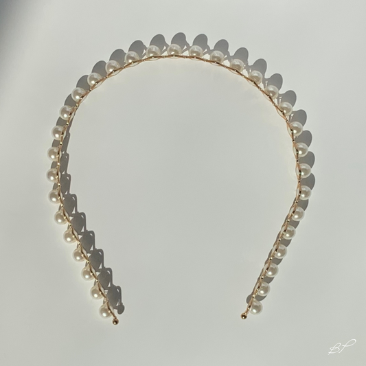 Heirloom Mila Skinny Pearl Headband - HB009