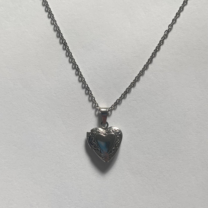 Silver Mini Locket Necklace