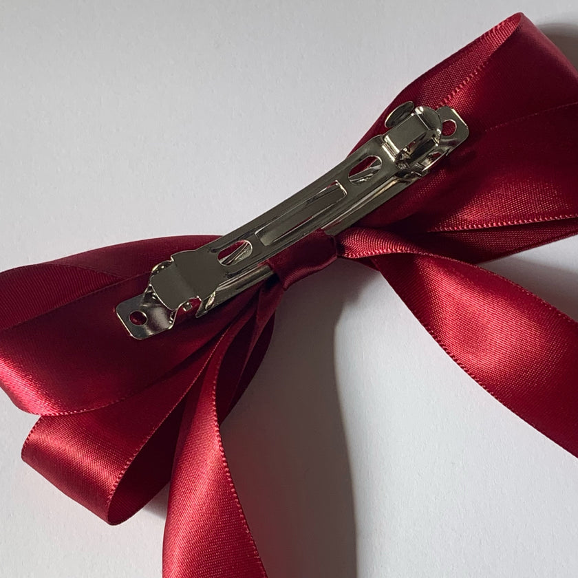 Cherie Rosette Hair Bow Clip