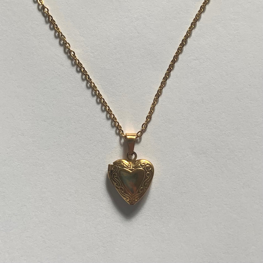 Gold Mini Locket Necklace