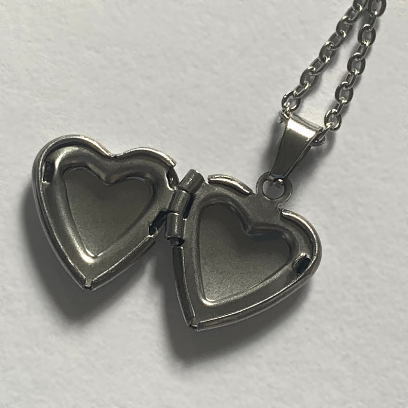 Silver Mini Locket Necklace