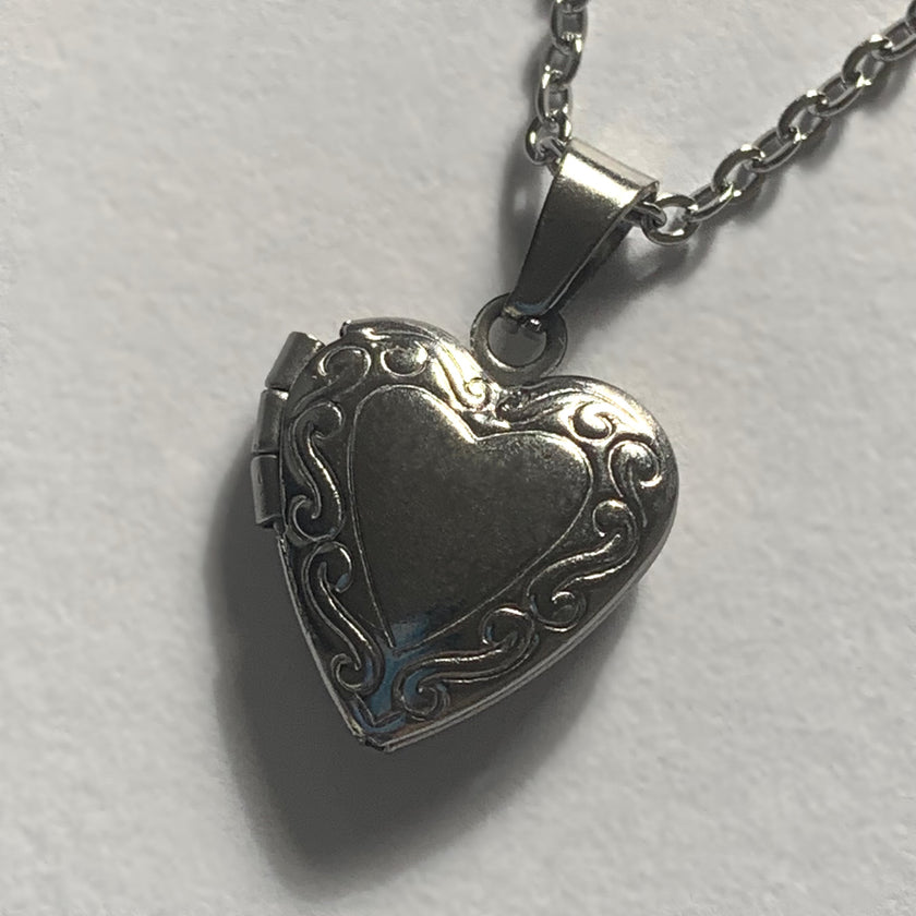 Silver Mini Locket Necklace